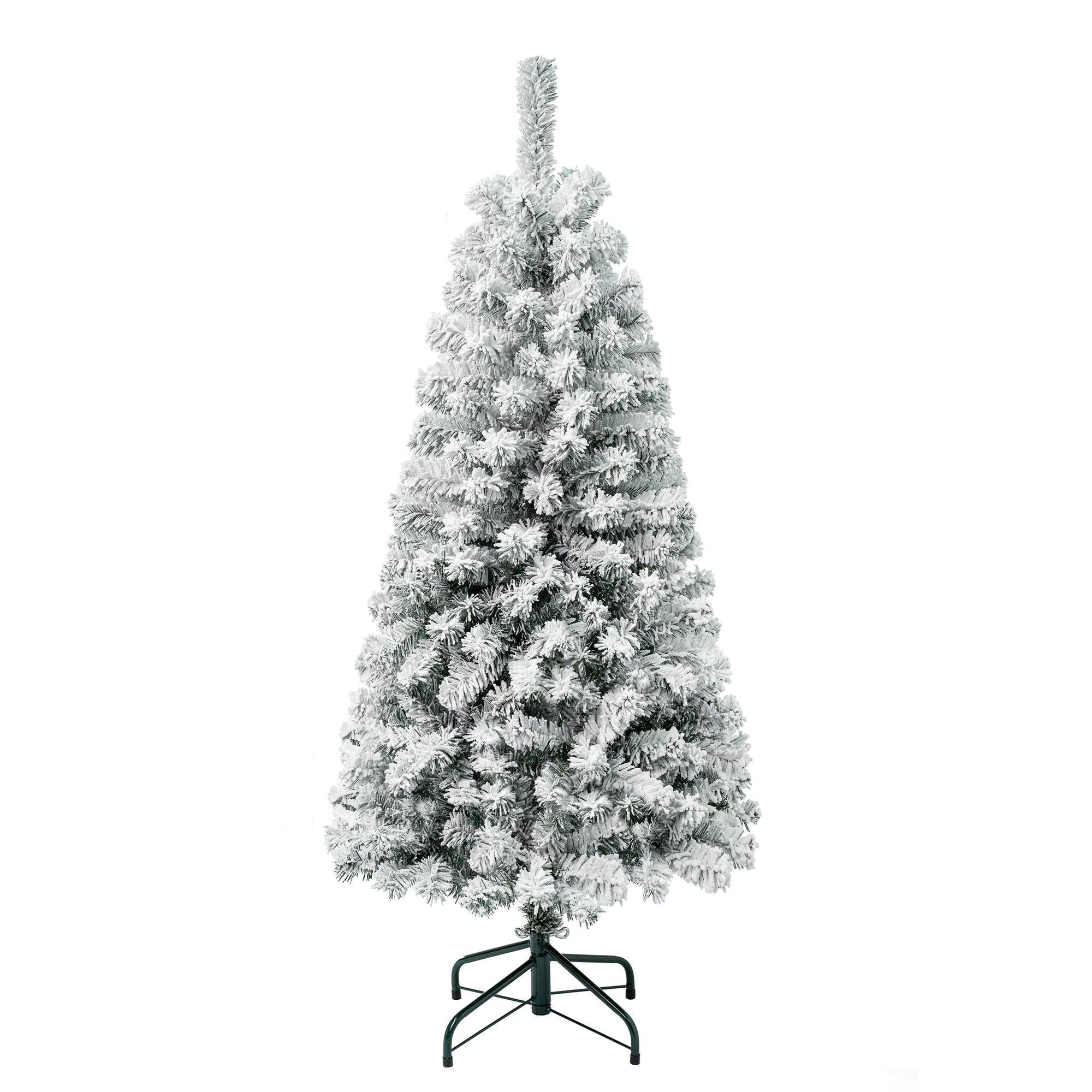 4.5ft. Unlit Flocked Acacia Artificial Christmas Tree